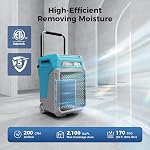 ALORAIR Commercial Dehumidifier 170 PPD with Pump & Drain Hose for Industrial Use, Fit for 2,100 Sq.Ft Space Portable Design with Wheels & Handle, 6-Year Limited Warranty, Blue