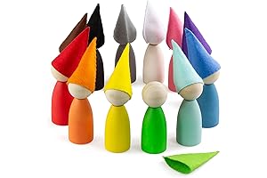 Ulanik Large Peg Dolls: Enchanting Wooden Waldorf Toys for Learning and Imagination