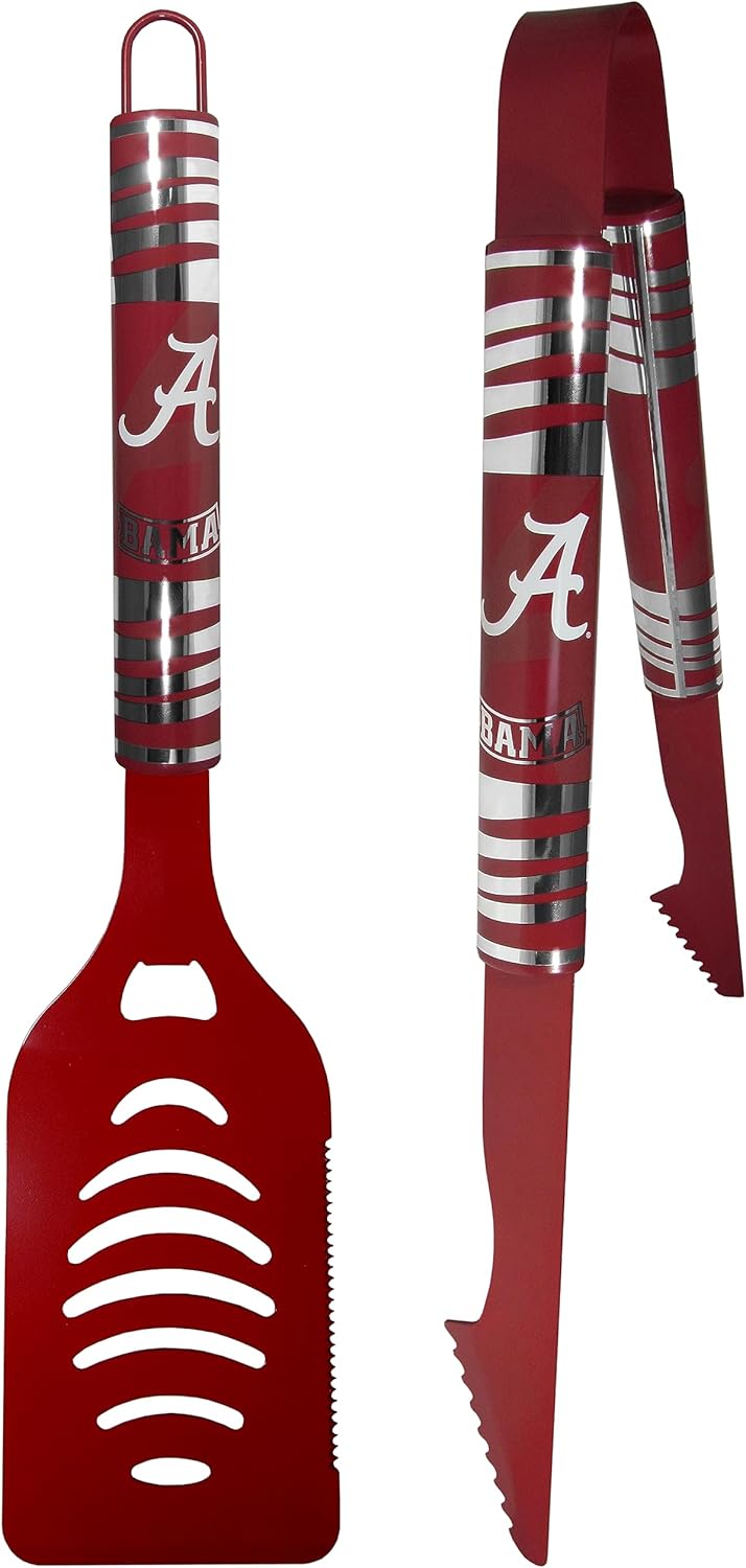 Siskiyou Sports NCAA Alabama Crimson Tide 2 pc Color Tailgate BBQ Set Team Colors, One Size