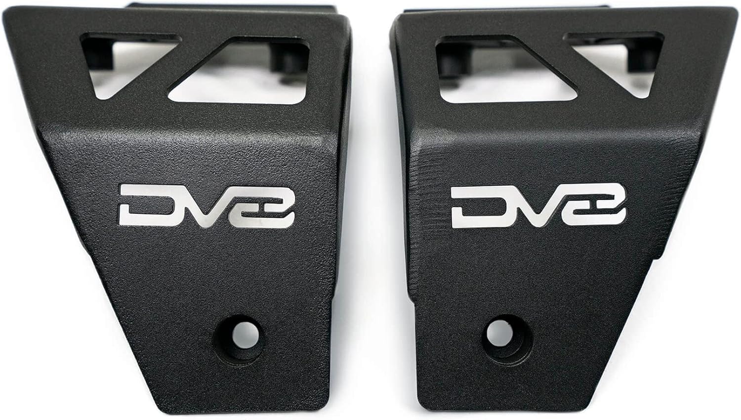 A-Pillar Dual Pod Light Mounts for 2018-2026 Jeep Wrangler JL & 2020-2026 Gladiator JT | Fits (4) 3-inch Cube Lights | DV8 Offroad | Low Profile | Black Powder Coat Finish | Pair