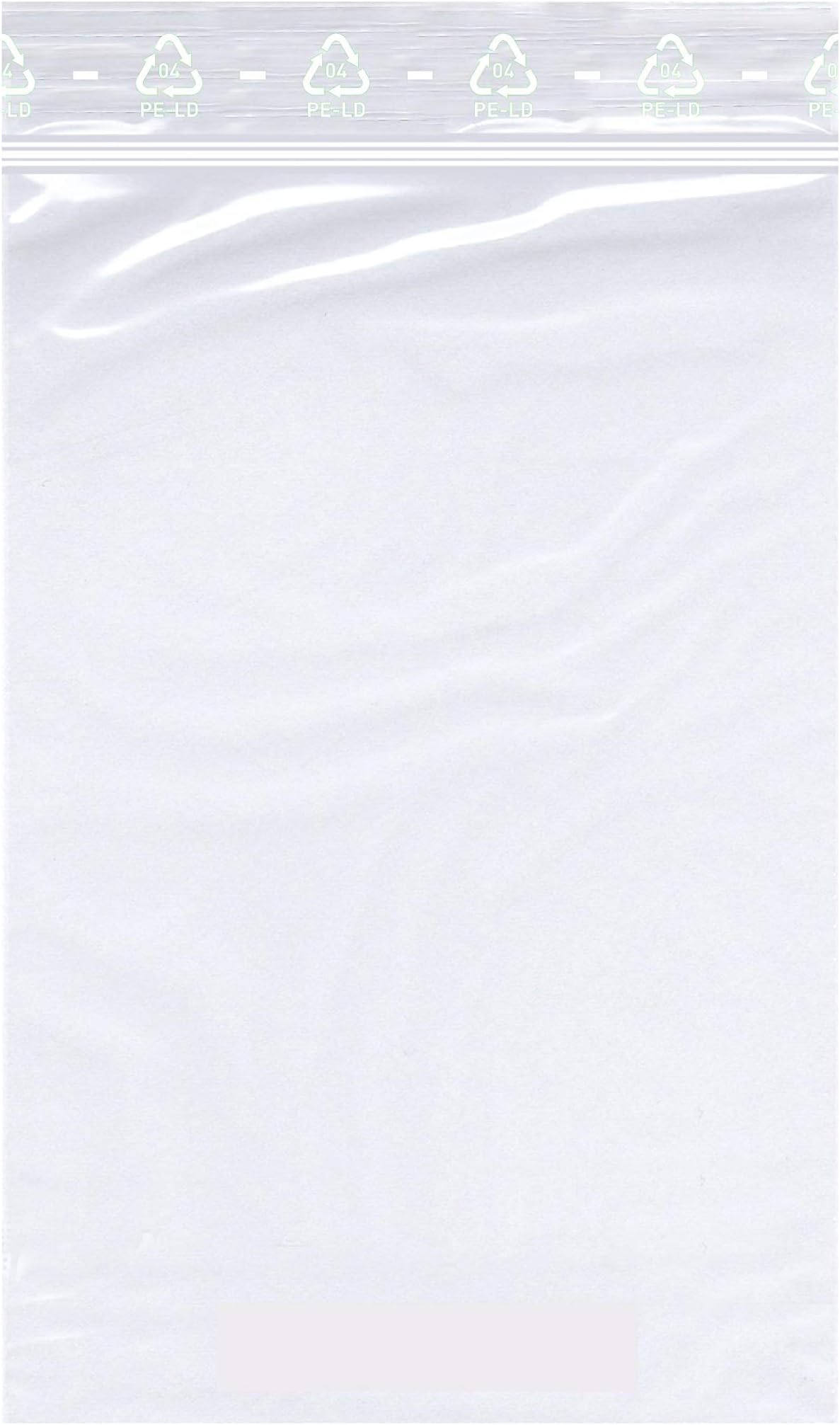 100 x Pressure-Lock Bags | 120 x 170mm | Zip Closure Bags | Slide Closure Bags | Quick release bags | Poly bags | Made in Germany by Smart Pack™