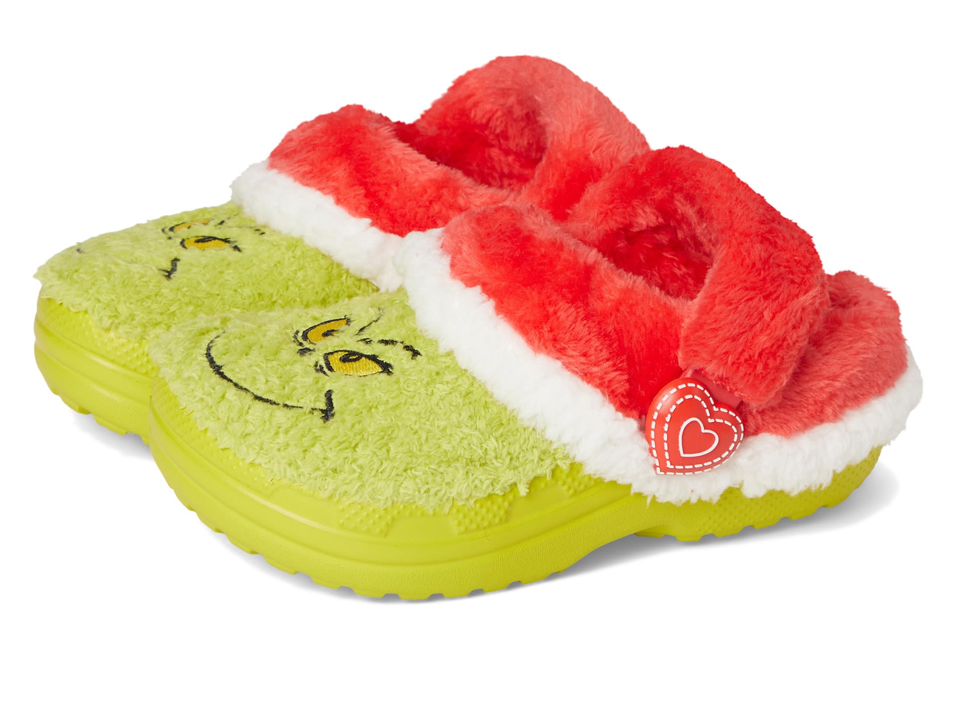 Crocs The Grinch Classic Lined Clog T, Zuecos Unisex niños