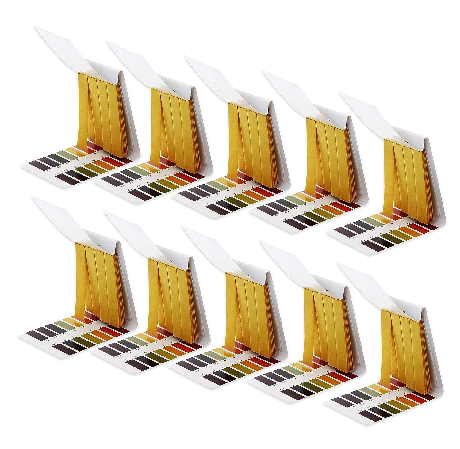 OCEAN STAR Full pH 1-14 Test Indicator Litmus Paper Water Soil Testing Kit, pH Strip, Test Paper, 80 Strips each (Pack of 10)