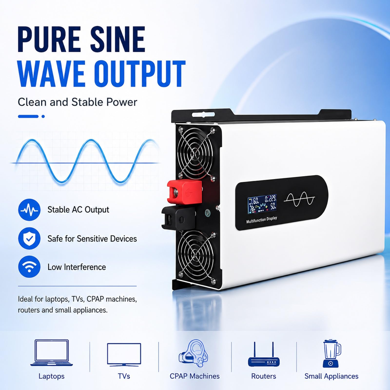 Inversor De Potencia De Onda Sinusoidal Pura