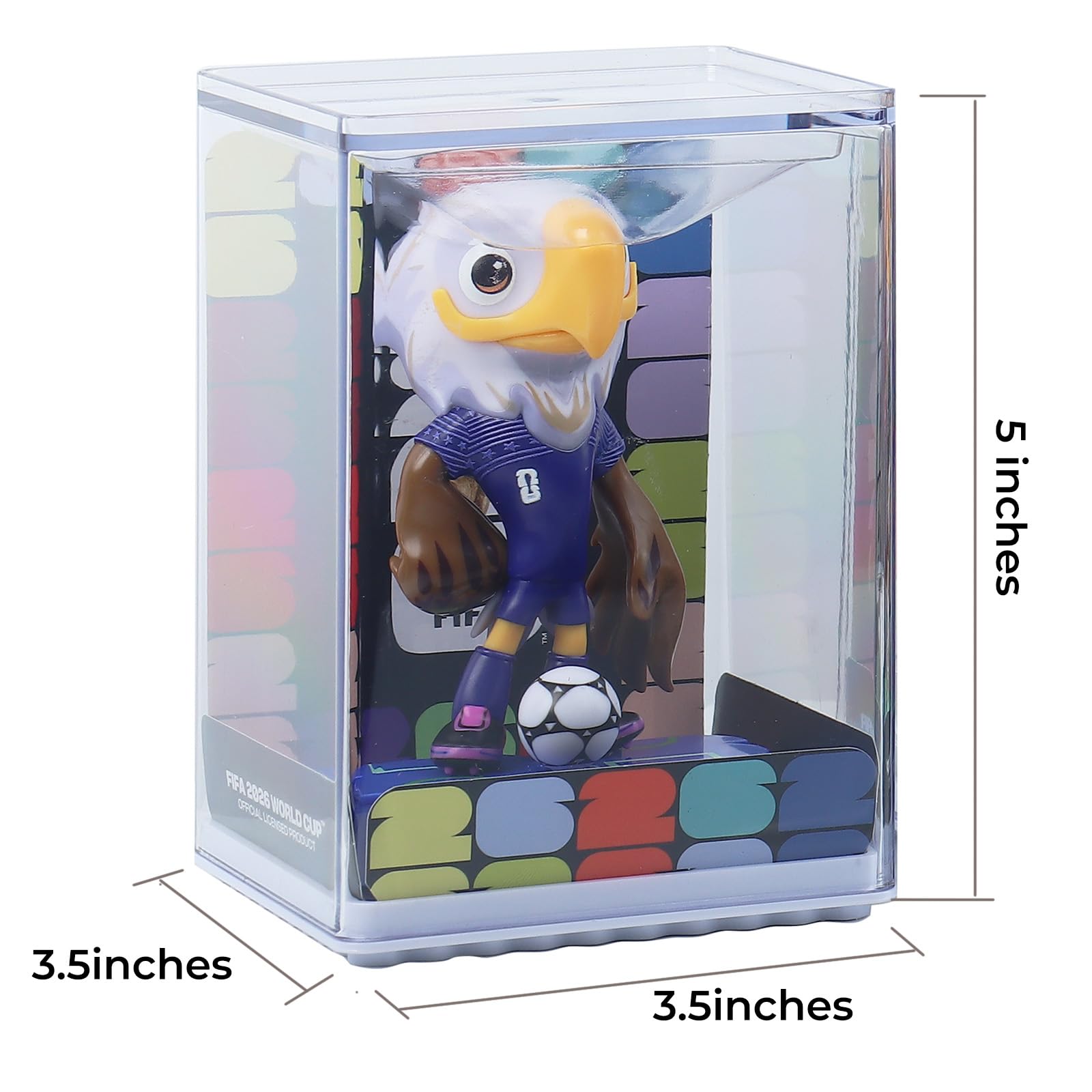 kubvici 2026 World Cup Official Licensed Mascot 5 Inch, Inside a