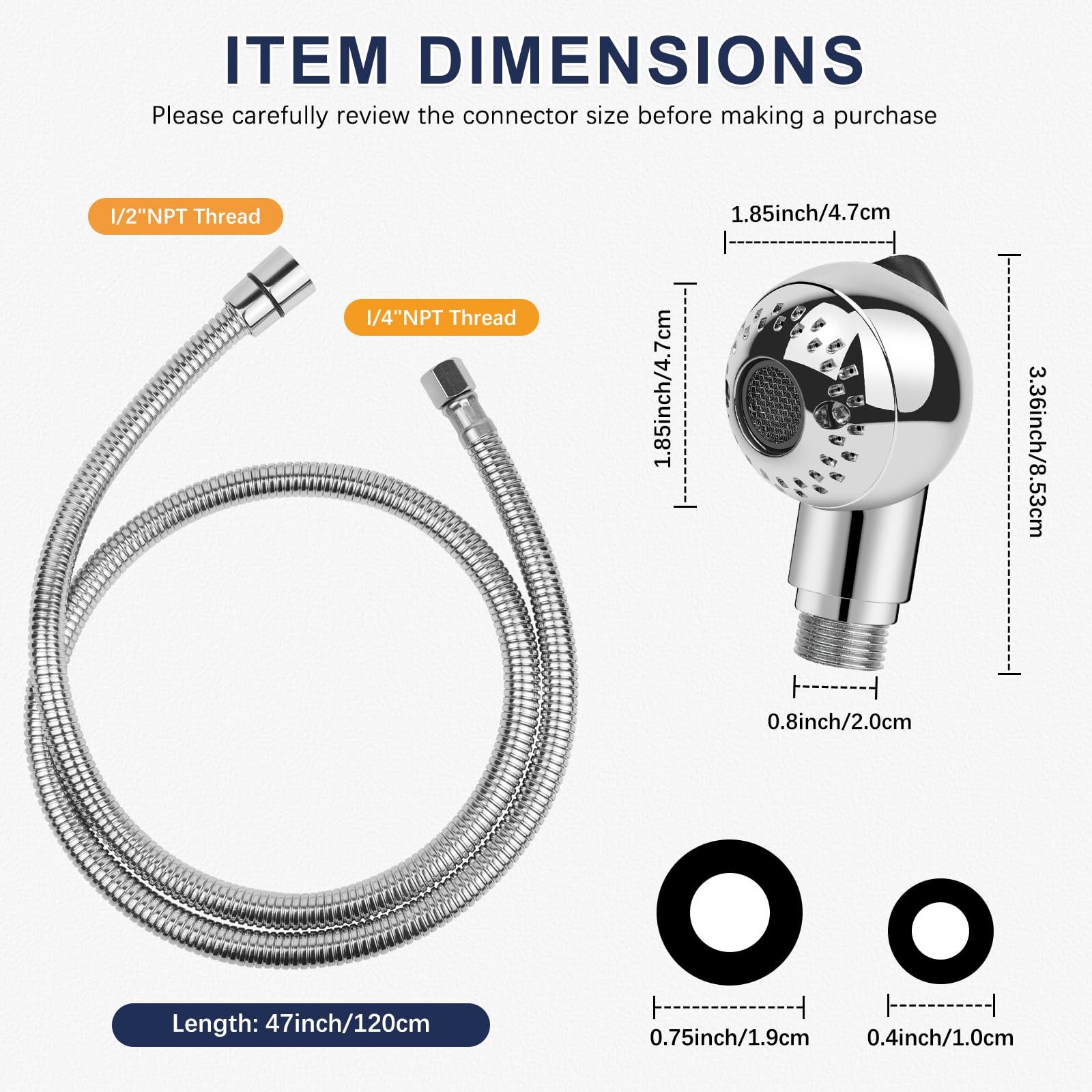 Salon Sink Hose LukLoy Salon Shampoo Bowl Sprayer Bundle High