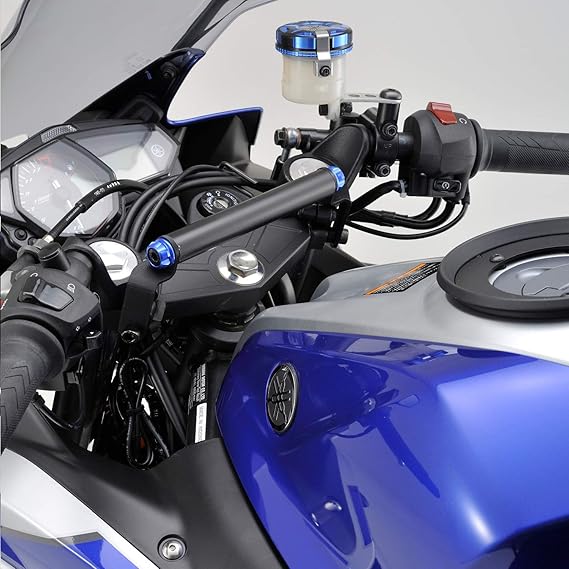 Amazon デイトナ バイク用 クランプバー Yzf R25 Yzf R3専用 マルチバーホルダー ブルー マウントステー ホルダー 車 バイク Amazon デイトナ バイク用 クランプバー Yzf R25 Yzf R3専用 マルチバーホルダー ブルー マウントステー ホルダー 車 バイク