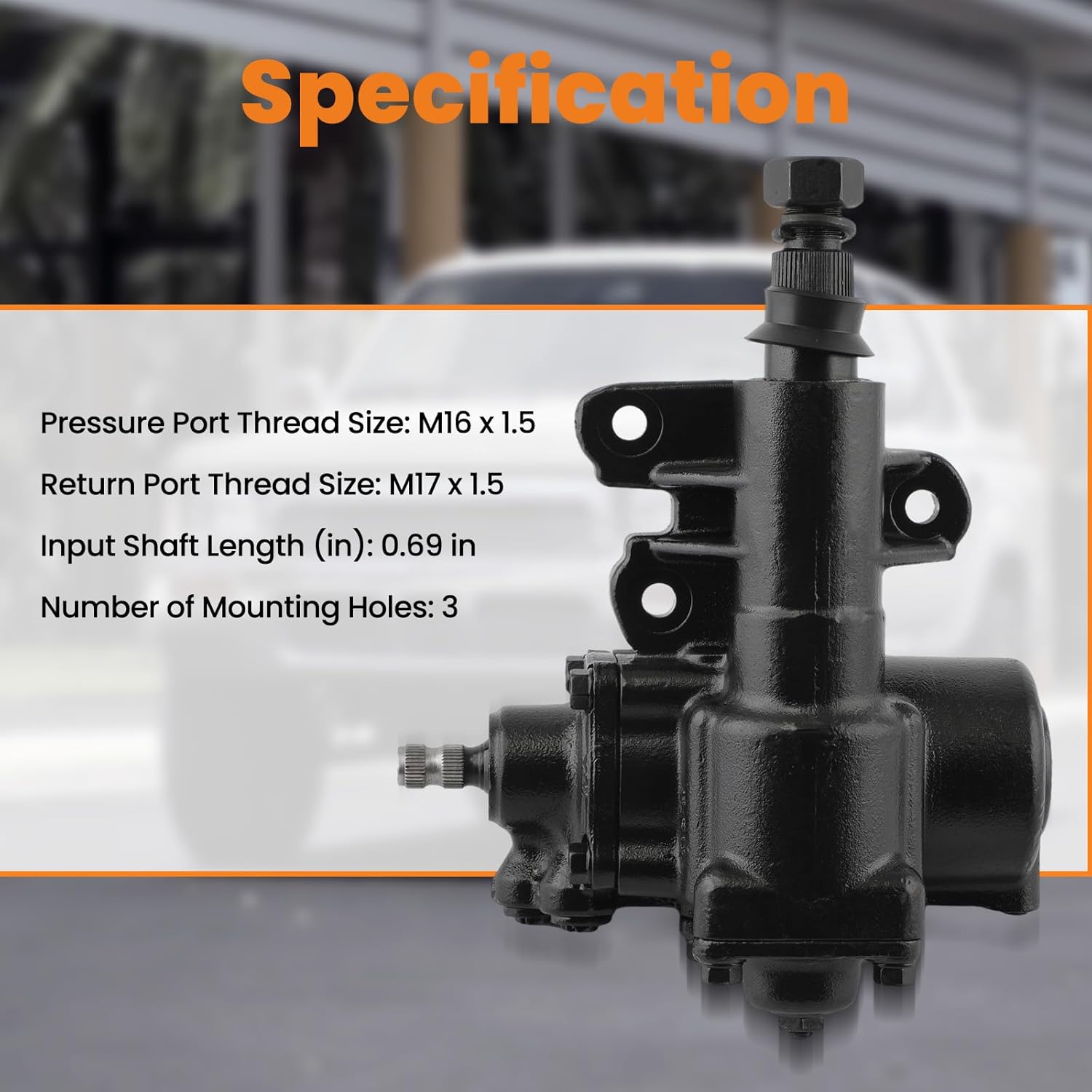 maXpeedingrods 27-8473 Power Steering Gear Box Gearbox for Toyota 4Runner 1989-1991 All Engine, for Toyota Pickup 1985-1991, 2.4L 3.0L, Naturally Aspirated Only, Replace # 4411035070, 4411035190