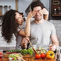 Vista 4 de Utensilios de bambú desechables – Paquete de 100 (6.7 pulgadas, 50 tenedores, 25 cucharas, 25 cuchillos) Juego de cubiertos de bambú desechables