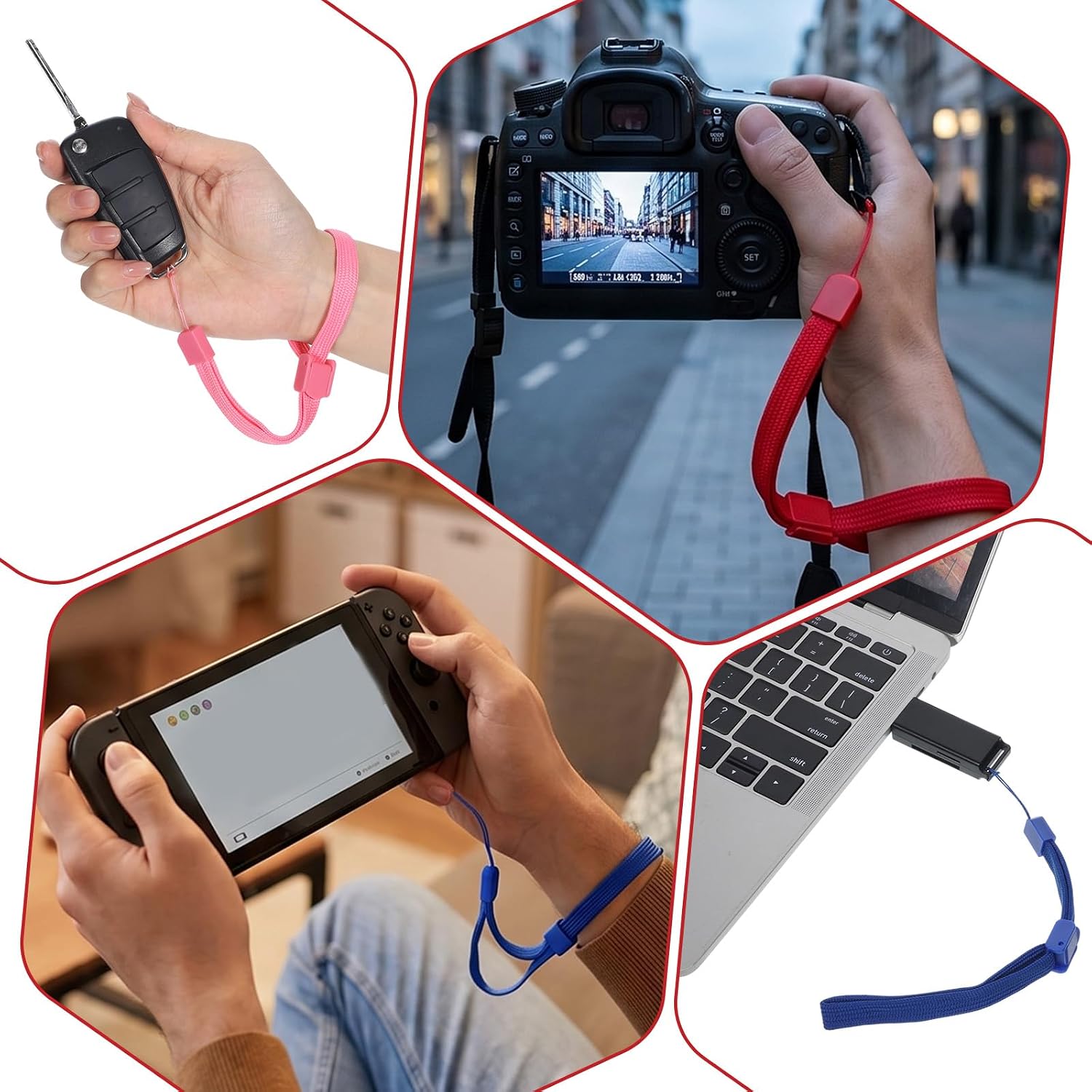 ZEYIYER 7Pcs Hand Wrist Strap Compatible with Wii Controller Wristband image 4