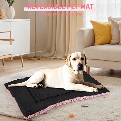 Miniatura 2 de Tapete lavable para cama de perro de lujo, reversible, de felpa, cómoda cama para mascotas, cómoda cama de perrera para perros grandes, jumbo,