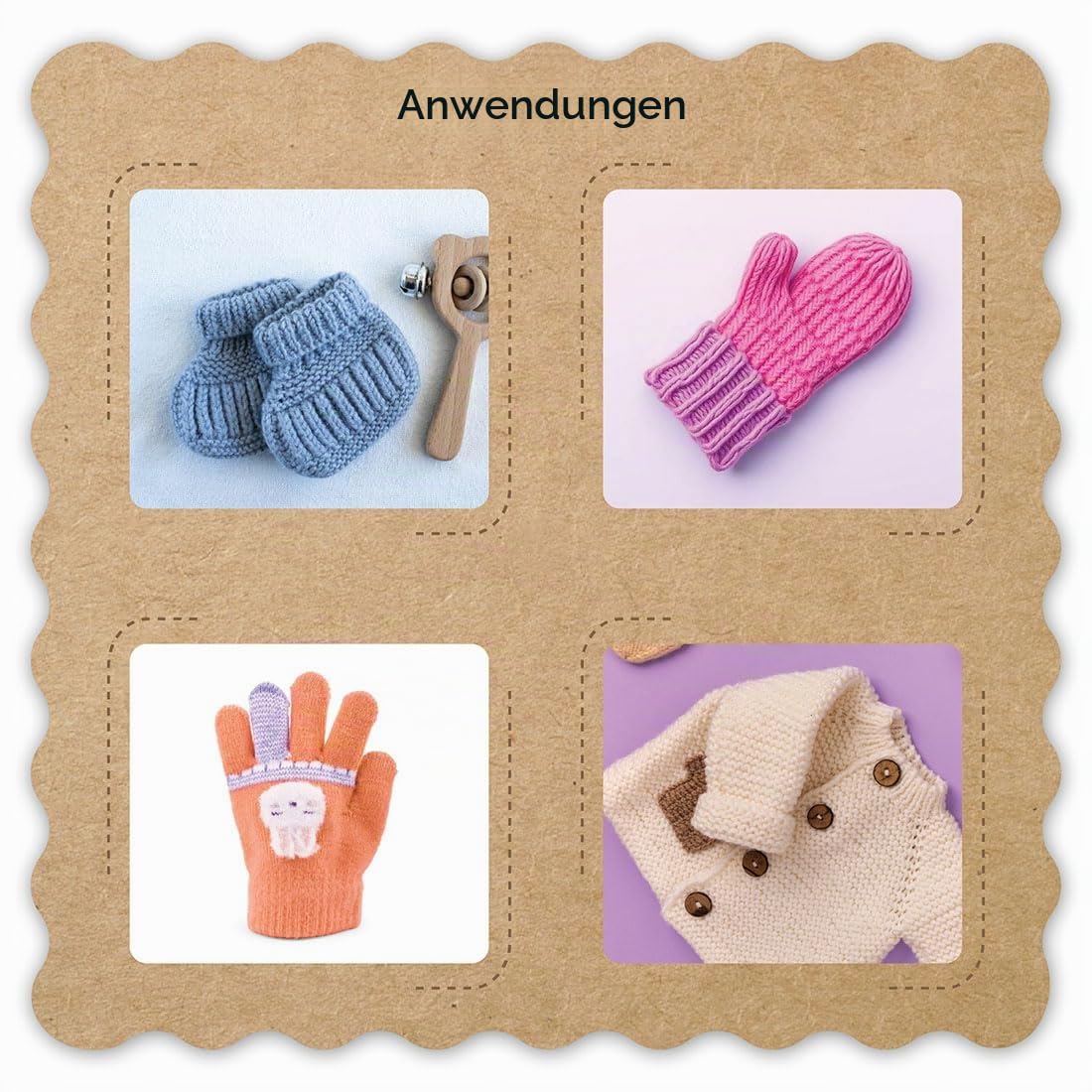 Knitter’s Pride Rosemist Mini austauschbares Nadelset, 5 cm, 3,0-6,0 mm
