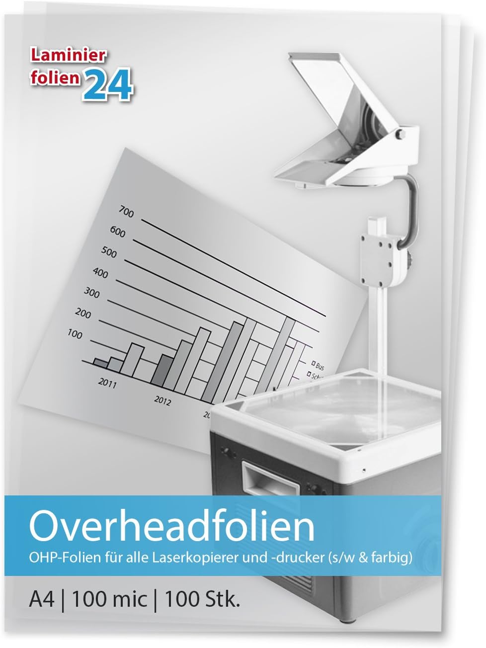 Produktbild von AVERY ZWECKFORM Overheadfolie, DIN A4, Für Inkjet-Drucker, 10 Blatt