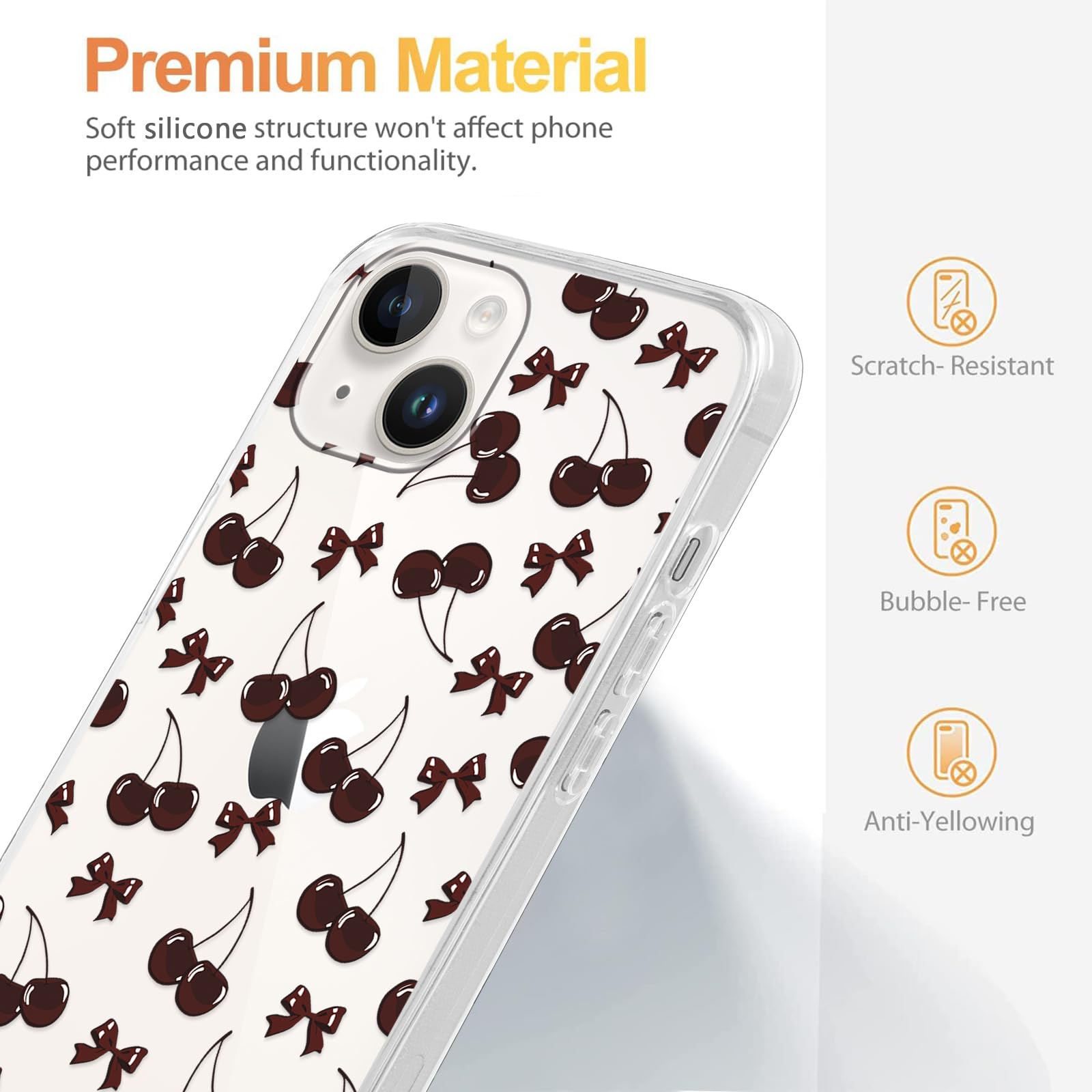 2 Cover In Silicone Morbido Per IPhone 11 Pro Con Simpatico Design Auto – TPU Antiurto, Trasparente, Supporto Ricarica Wireless - 3
