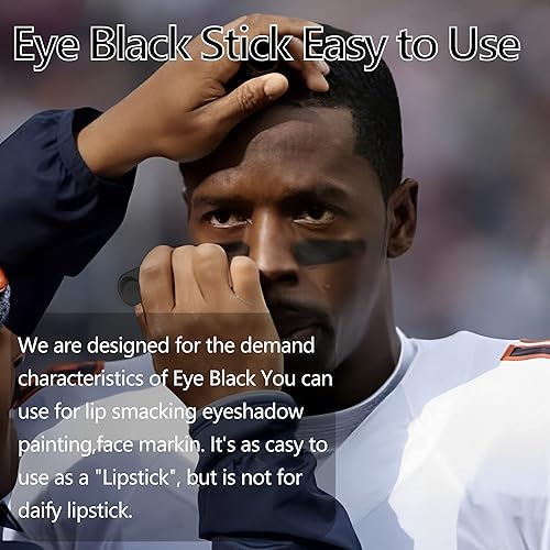 Miniatura 5 de Clown White Cream - Barra de maquillaje mezclable  1 barra negra de ojo blanco, alta pigmentación, a prueba de sudor, pintura corporal negra para