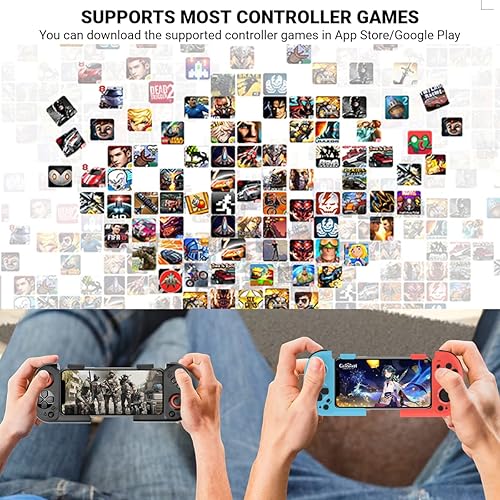 Miniatura 7 de arVin Phone Game Controller for iPhone iOS Android with Magnetic Storage, Mini Pocket Size Gamepad for iPhone 151413, Samsung Galaxy 232221, TCL,