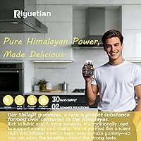 Vista 2 de Shilajit Gummies 3000MG Pure Himalayan Gold with Fulvic Acid Pure Shilajit for Men Supplements Natural Rejuvenation, Improve Endurance &