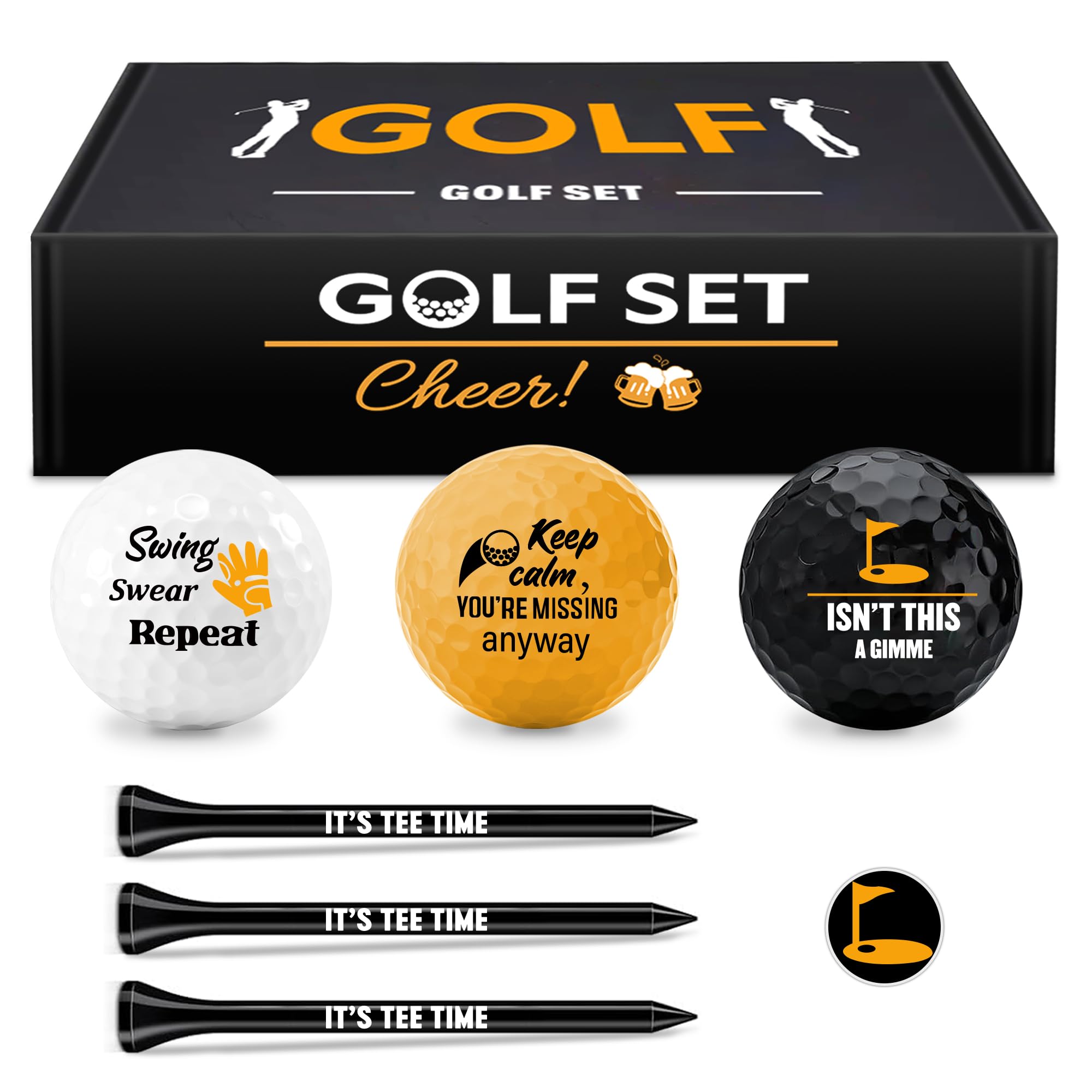 Golf Accessories For Men Amazon 2026.Golf Gifts Set for Men,Funny Golf Balls,Personalised Golf Balls and ...