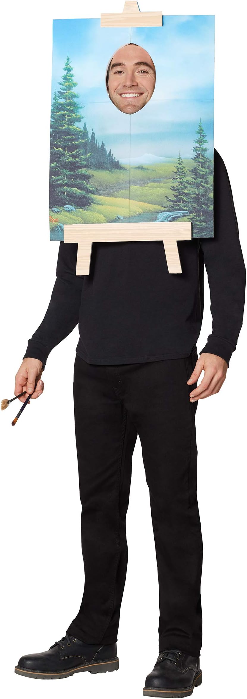 Adult Bob Ross Painting Costume | Officially Licensed | Funny Halloween Costume | Easy Costume