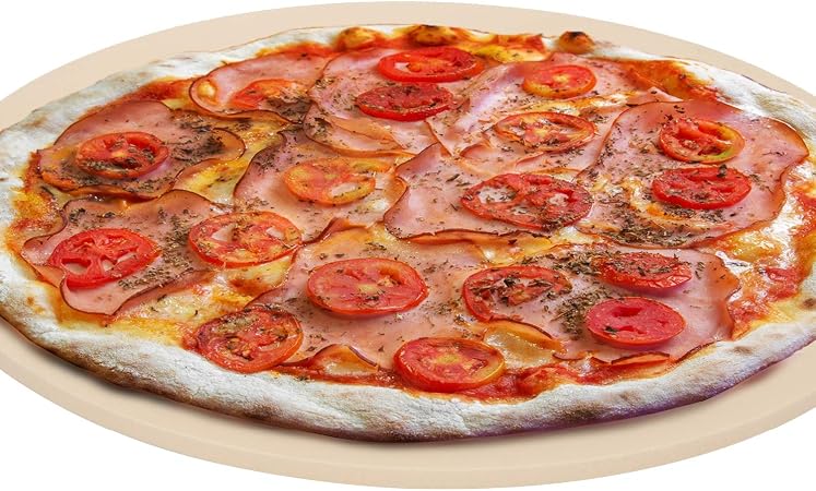 COM-FOUR® Piastra per pietra da 33 cm per pizza con dispositivo di  sollevamento della piastra, cottura della pizza nel forno o griglia,  mattone refrattario (Con sollevatore di piastre) : Amazon.it: Casa e
