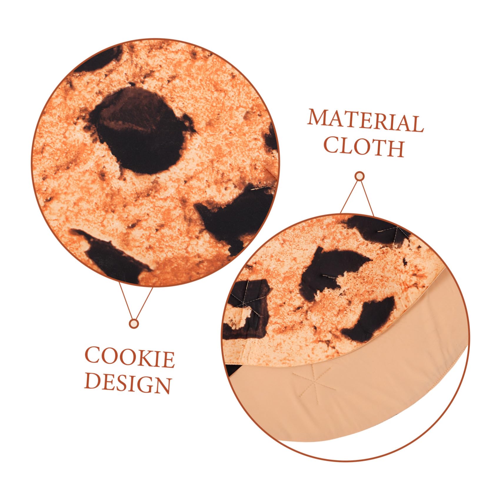 FOMIYES Costume Biscotto Marrone in Stoffa per Adulti, Accessorio Cosplay Unisex per Halloween e Carnevale, Morbido e Decorativo