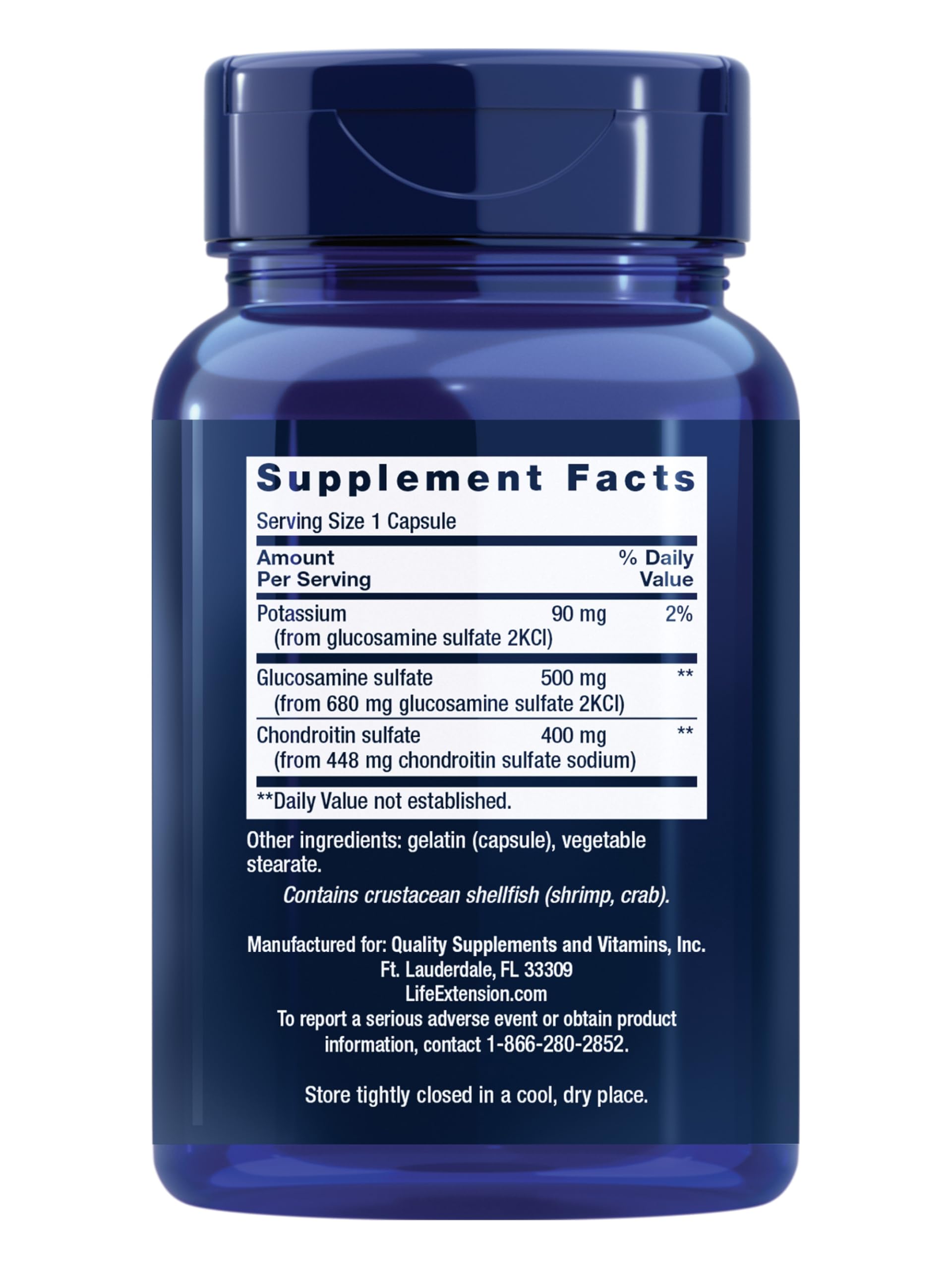 Life Extension Glucosamina/Condroitina 100 Capsule - 200 g