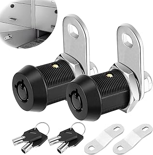 Pack-2 Automobile Tubular Cam Lock Accessories, CM1923-BK 7/8" Straight Pin, 50-Bend Alloy Pin tu...