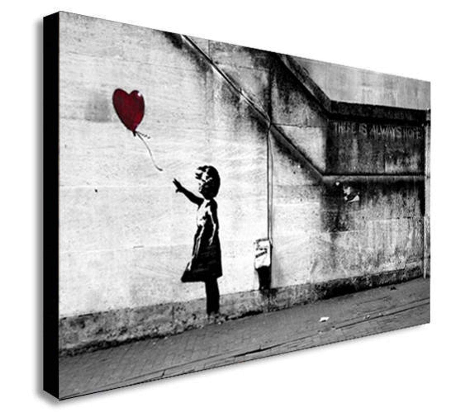 Gesar Banksy Sticker - Girl With Balloon - Girl With Balloon - Wall Sticker - Vi - Foto 3