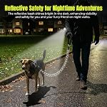 Dog Leashes 6FT 10FT 20FT 30FT 50fT Leads with Comfortable Padded Handle and Highly Reflective Threads for Small Medium and Large Dogs(10 Feet x1/2'' (Pack of 1), Black)