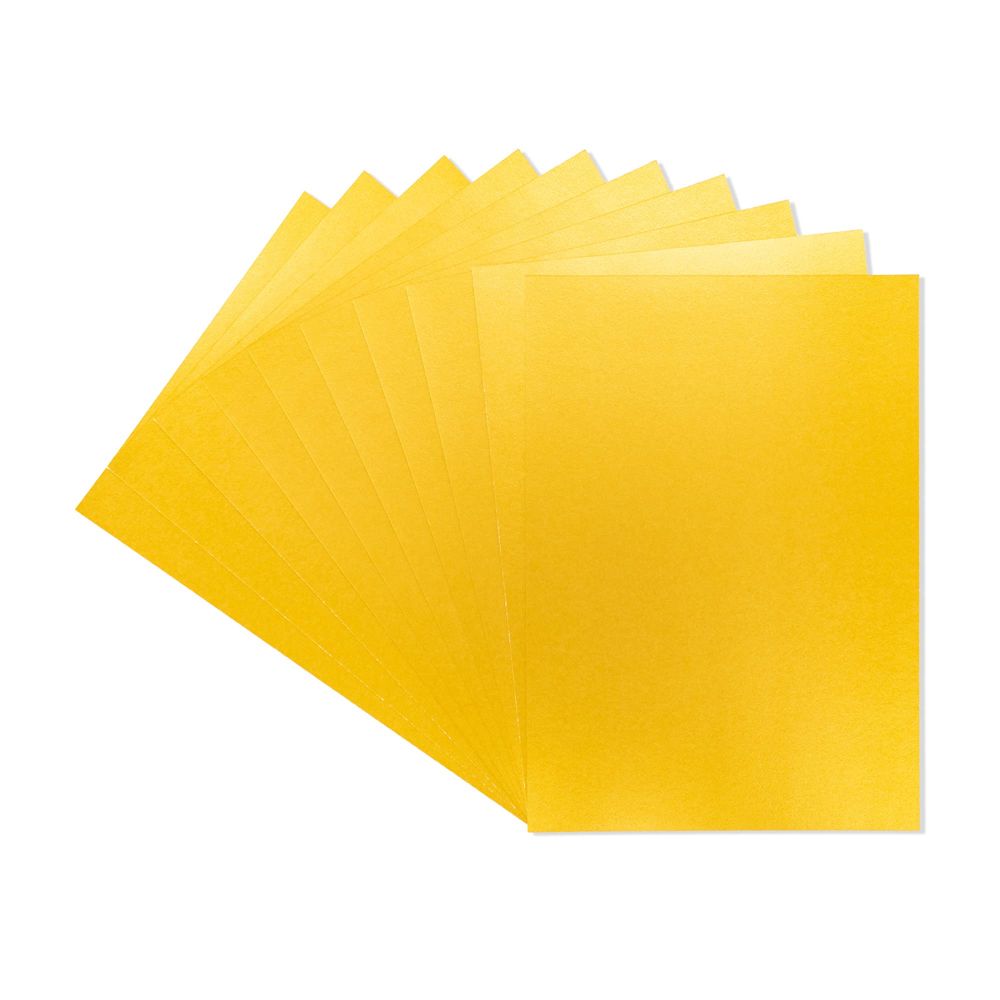 Crafter's Companion A4 Coloured Card Pack Single Sided Old Gold – 300GSM (10 Sheet Pack) - Perfect for Arts and Crafts, Printing, Card Bases & Folding - Centura Pearl