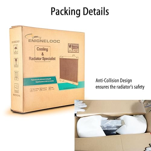 Miniatura 9 de Relé de ventilador de aluminio de 4 filas para Jeep Wagoneer Cherokee J10 J20 J-100 J-2500 J-2600 J-4600 J-4700 J-4800 5.9L6.6L V8 1973 1974 1975