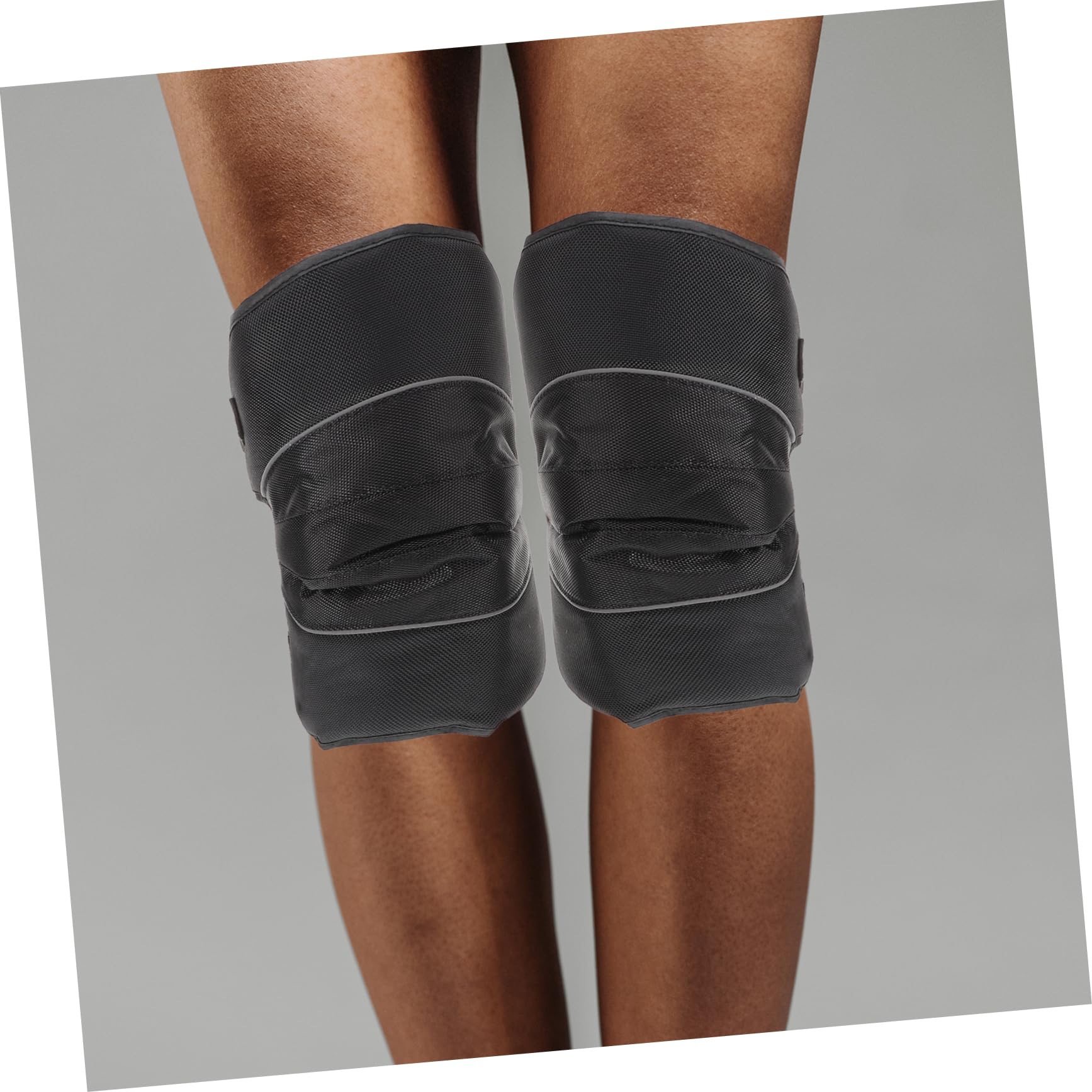 BESPORTBLE Protector De Ciclismo Tamaño Cubrir Deporte Rodilleras Almohadillas Protectoras Equipo De Protección De Ciclismo Patines Cuero Pu Black 2 Piezas X 4