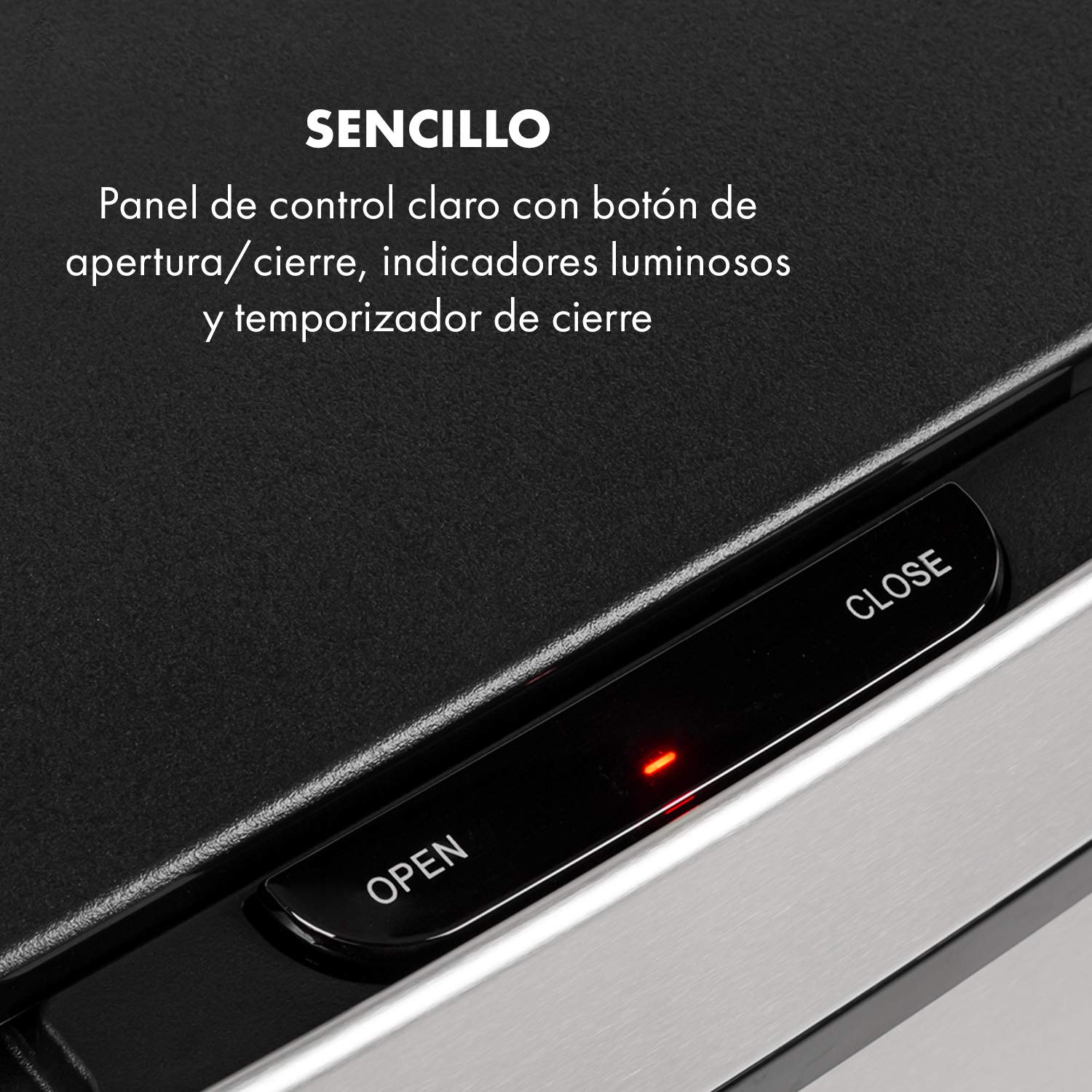 KLARSTEIN Touchless cubo de basura con sensor, 72 litros en 4 compartimentos: 43 & 2 x 12,5 litros, cubo bio con tapa: 4 apertura y cierre automáticos sin contacto, plateado
