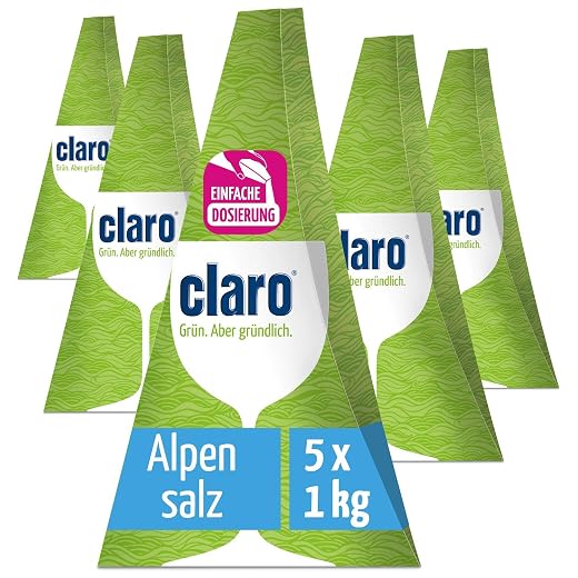 claro Öko Spülmaschinensalz 5 x 1kg Dosierpyramide