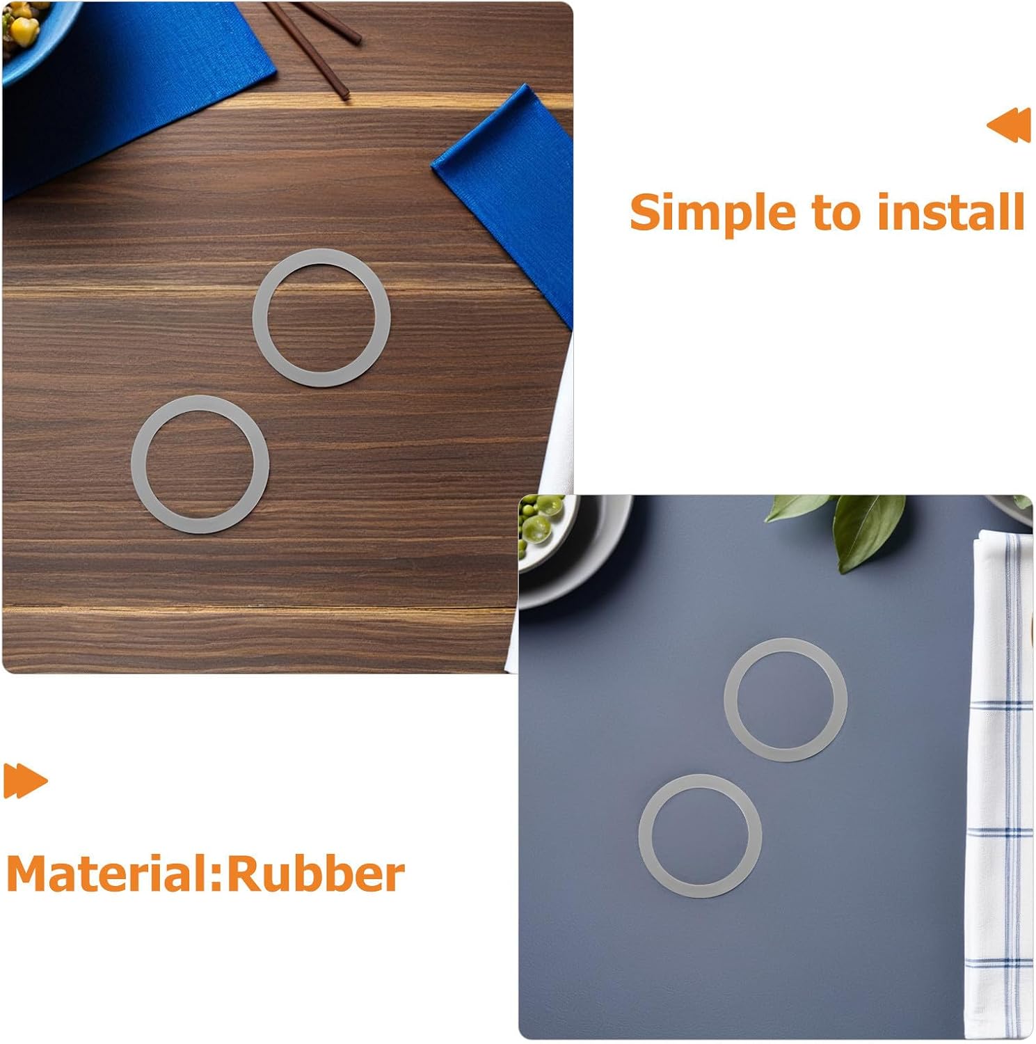 12pcs Blender Gasket Replacement Parts - Rubber Seal Rings - O-Gasket Rubber Seals for Juicer and Blender Accessories - O-Ring Replacement for Kitchen Appliance Repair