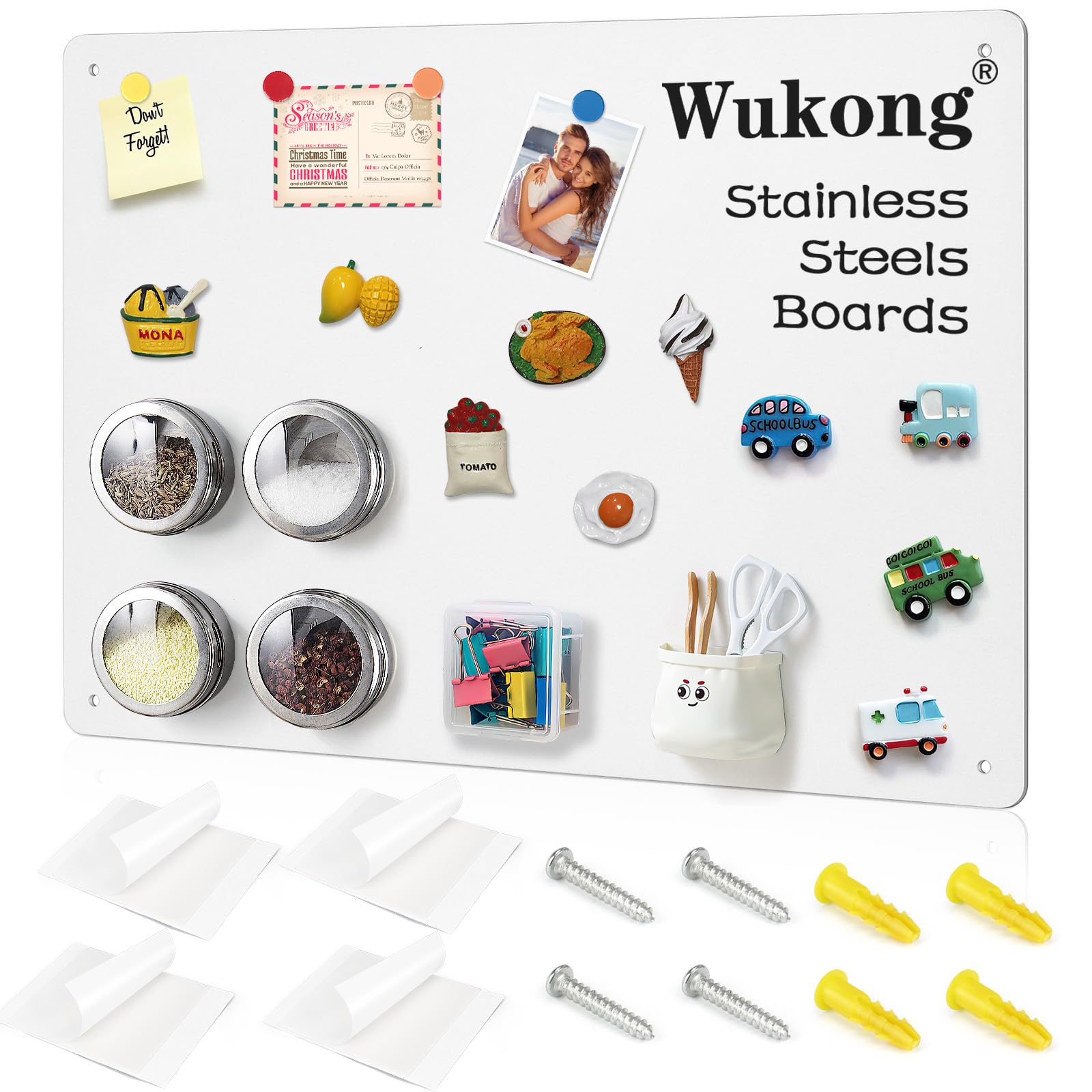 Magnettafel 42x30cm A3 Aus Edelstahl | Rahmenloses Whiteboard Mit Magneten & Klebeband