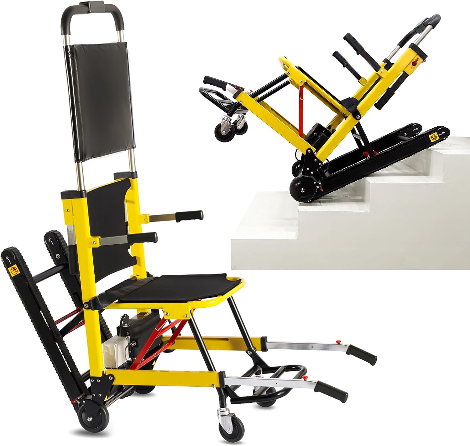 YFFSOW Foldable stair Climbing Wheelchair, Electric stair chair, stair