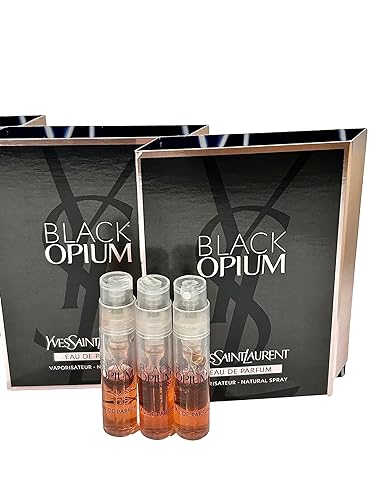 Miniatura 2 de YVES SAINT LAURENT YSL Black Opium EDP Muestra Perfume Mujer 0.0 fl oz  0.04 oz - Juego de 3