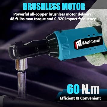 12V Cordless Electric Ratchet Wrench,3/8 Rechargeable Variable Speed Trigger Power Ratchet Wrench Kit with 2-Pack 1.5Ah Lithium-Ion Batteries, 7 Sockets for Tight Spaces Car Motor Auto Repairing