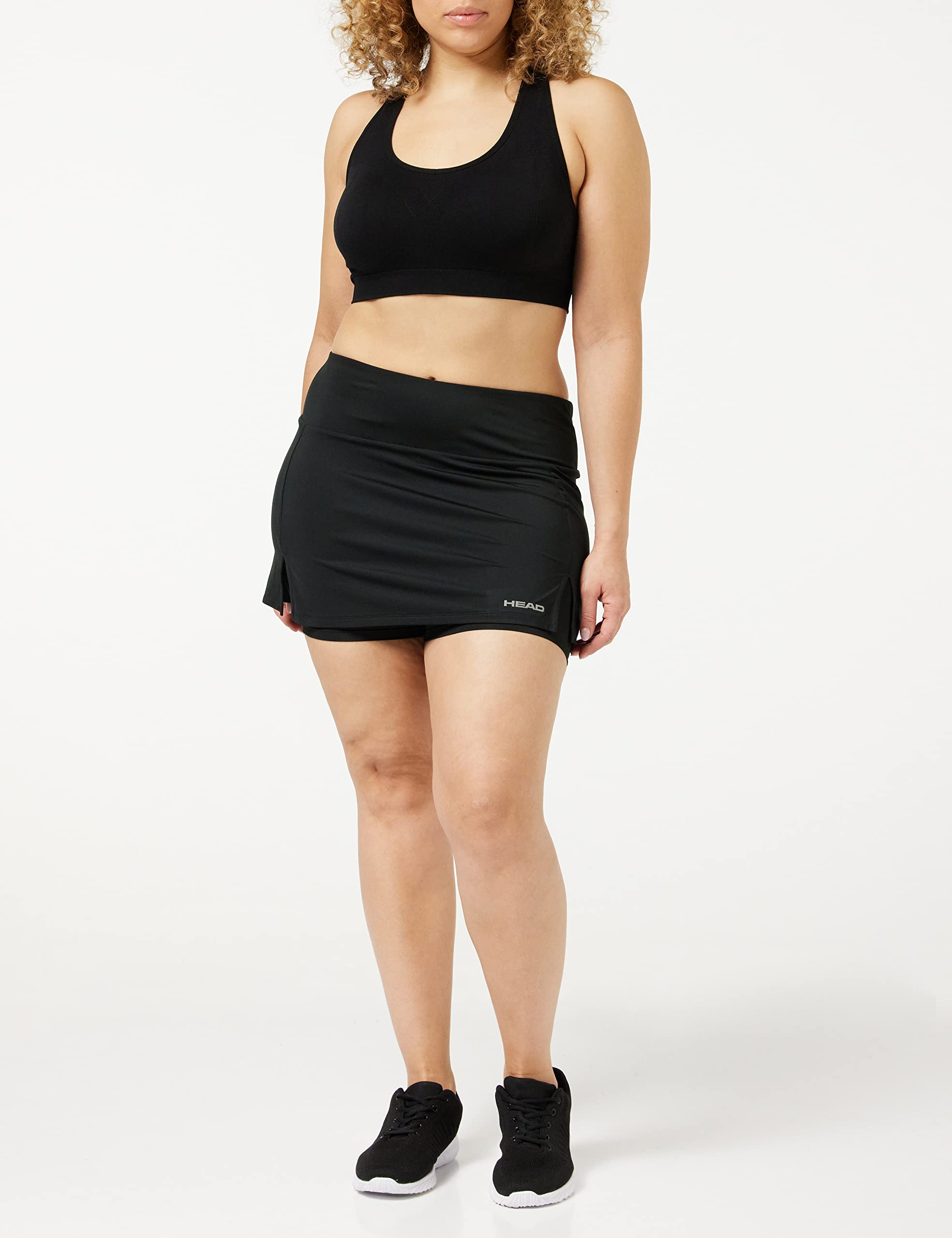 Head Donna Skort Club Basic, Vita Alta, Rosso, Knee-Length
