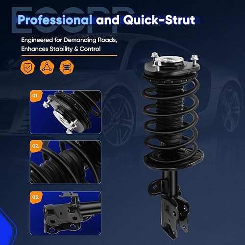 Miniatura 3 de ECCPP Conjunto completo de amortiguadores de resorte para Toyota Prius 2010 2011 2012 2013 2014 2015 para Toyota Prius Juego de 2