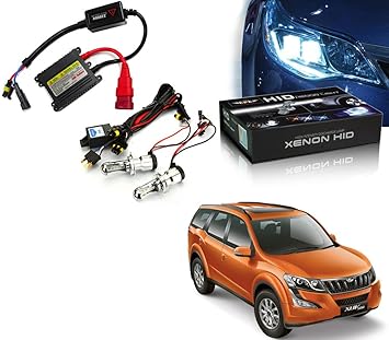 Auto Pearl - Car HID Light Kit Bulbs H4 6000k Automotive Headlight Bulbs Auto Conversion Driving Lamp High Intensity Discharge Kit Xenon White Light for - XUV 500 2015 (Set of 2 Pcs)