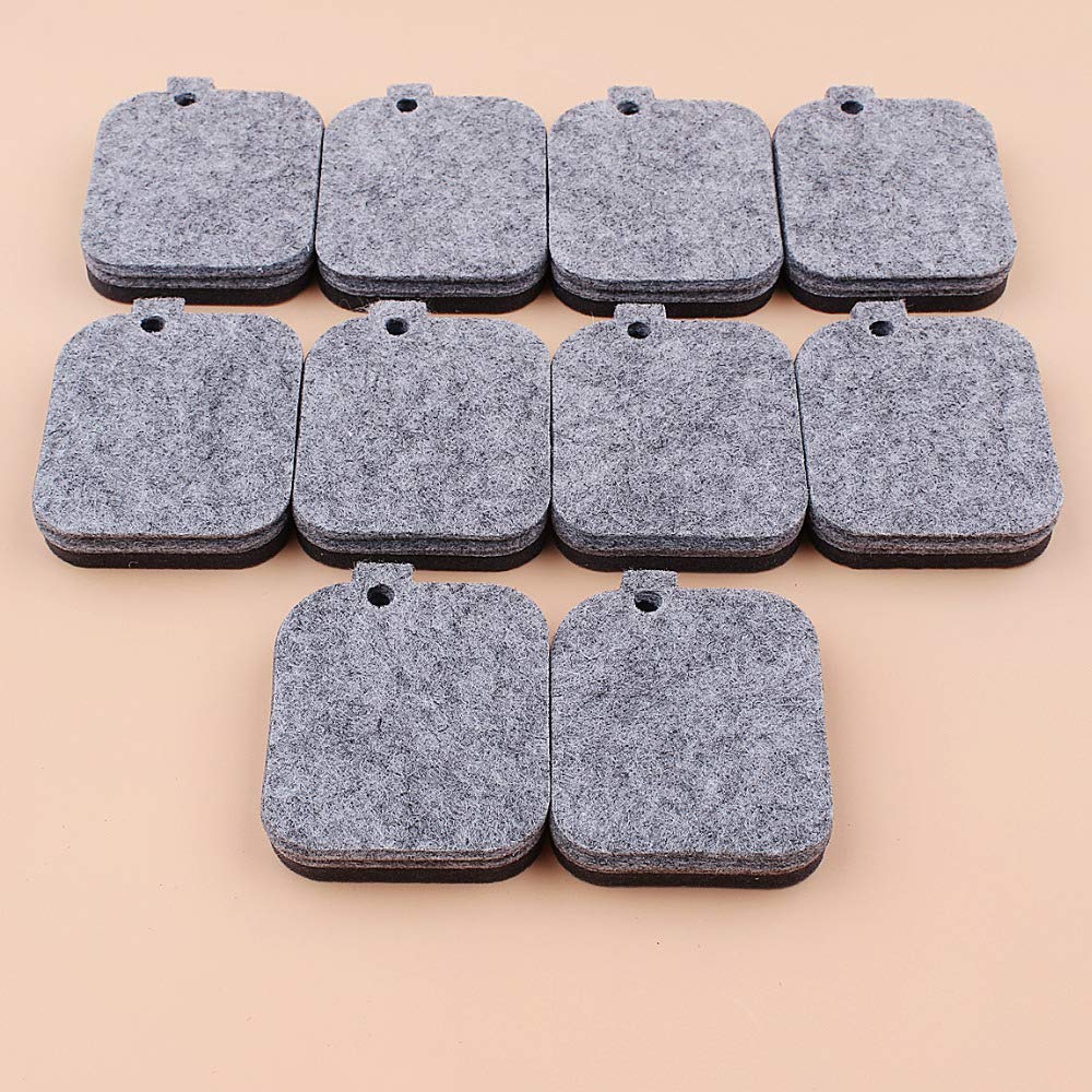10 Piezas/Lote de filtros de soplador Aptos for sopladores de Hojas BG45, BG46, BG55, BG65, BG85, BR45C, SH55 y SH85 42291201800