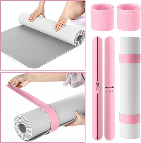 Miniatura 5 de Juego de bolsa de yoga para mujer, incluye esterilla de yoga, bolsa de mano, banda de resistencia para glúteos, calcetines deportivos