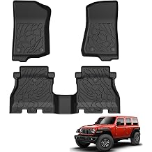 Floor Mats for Jeep Wrangler JL Gas 2018-2026 4-Door Unlimited