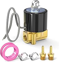 Vista 9 de TAILONZ PNEUMATIC Válvula electromagnética eléctrica de latón de 1 pulgada NPT DC12V 2W-250-25 agua normalmente cerrada, aire, diesel