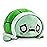 TeeTurtle - The Original Reversible Turtle Plushie - Kawaii + Worried Green - Cute Sensory Fidget Stuffed Animals That Show Your Mood