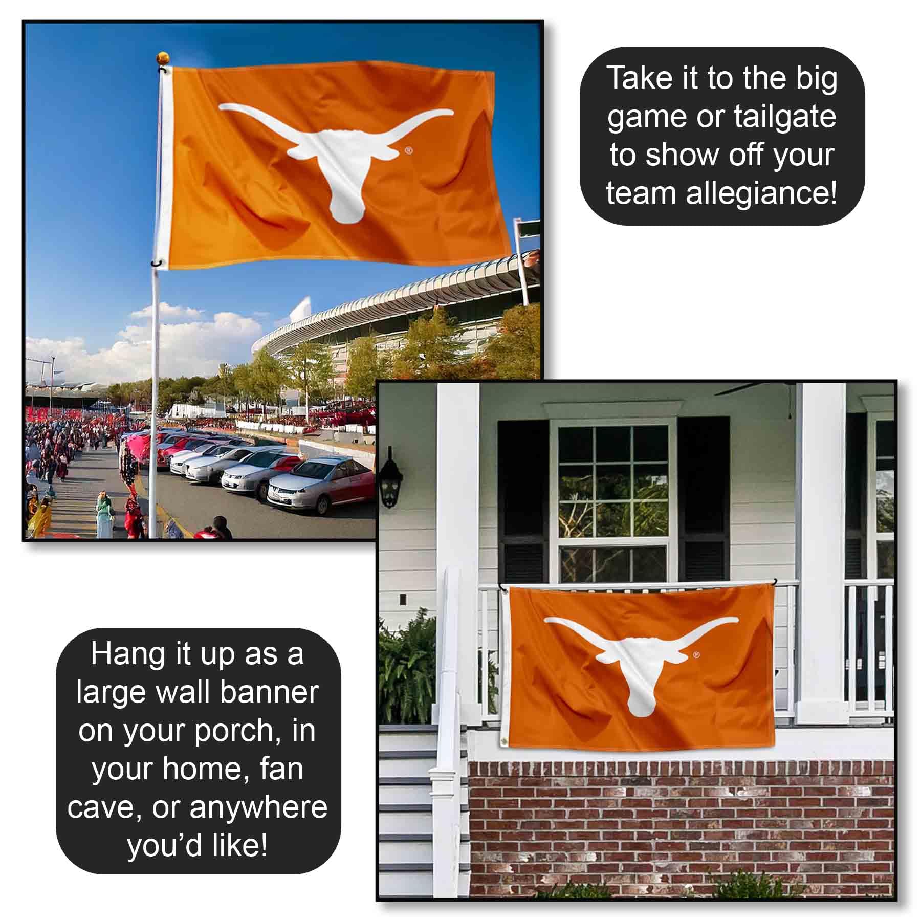 Amazon.com: Texas Longhorns UT University Large College Flag