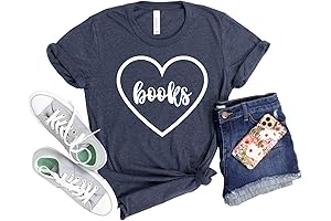 I Heart Books Womens Shirt | I Love Books Womans T-Shirt |...