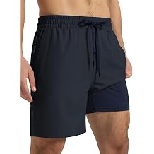 Arcweg Mens Swim Trunks 7 inch Quick Dry Bathing Suits Casual Swimwear for Men with Mesh Liner & Zipper Pocket